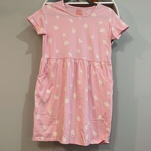 Cute Halloween dress!  Girls pink dress with ghosts print. never worn no tags.